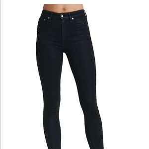 Rag & Bone Nina Coated Skinny Ankle Jeans